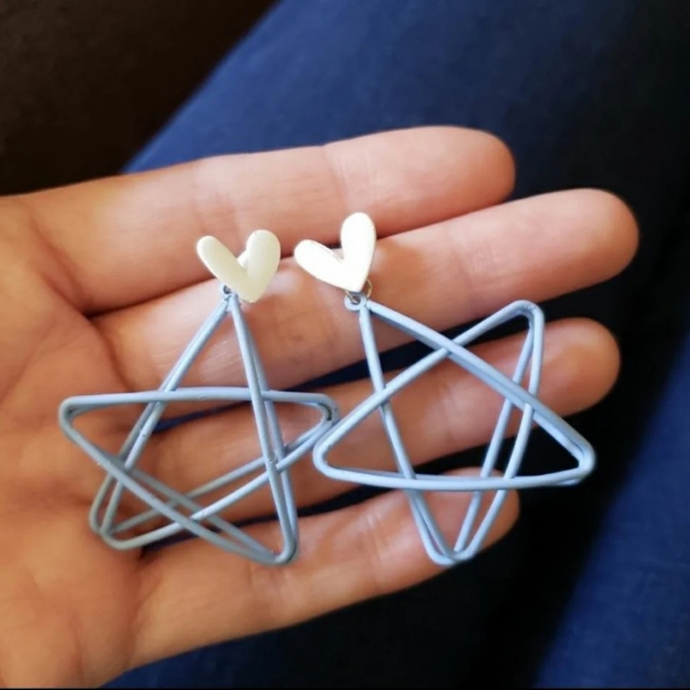 Kawaii star earrings